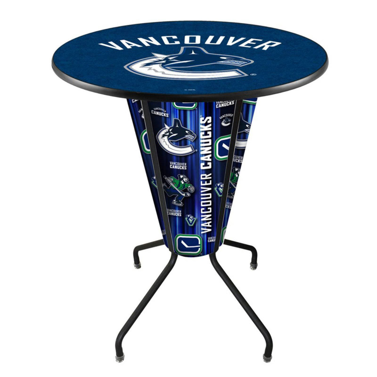 Lighted Vancouver Canucks Pub Table Bar Stool Y385
