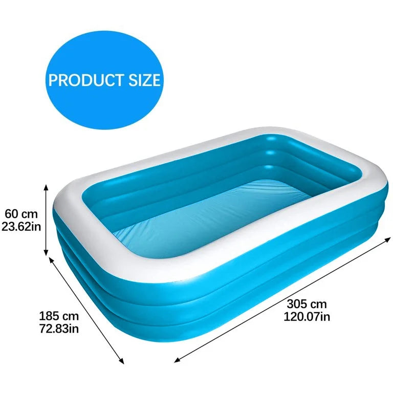 Inflatable Swimming Pool, 120" X 72" X 23" M858664
