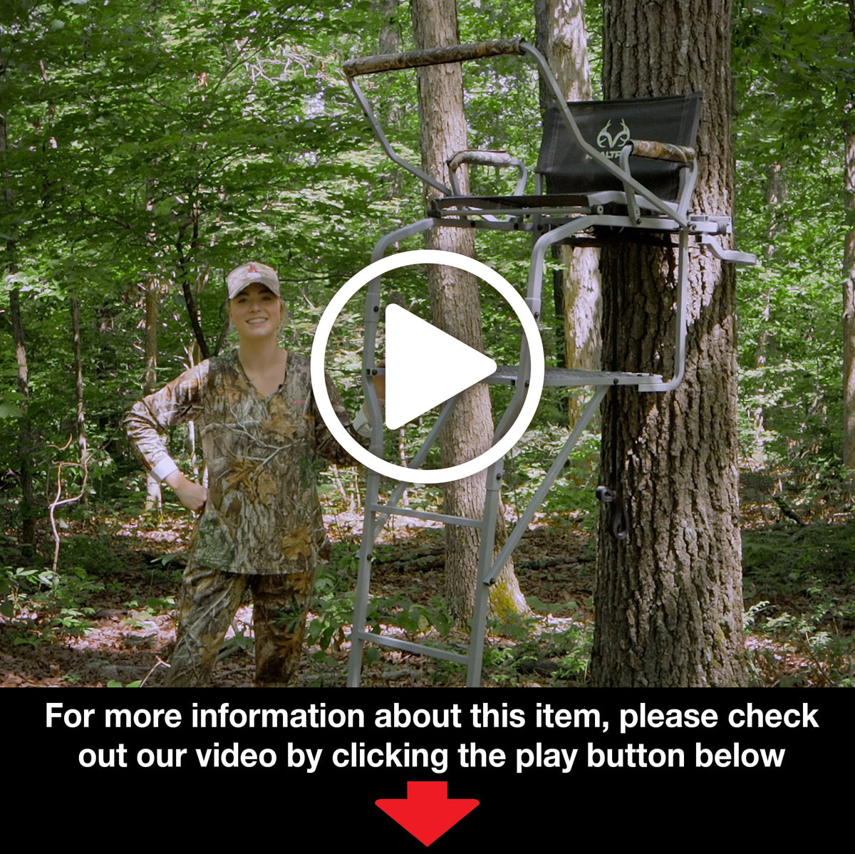 1-Person 15' Hunting Ladder Tree Stand T7465