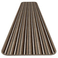 Mocha Brown Stripe Skid-Resistant Carpet Runner 10 ft. x 27 in. L8169