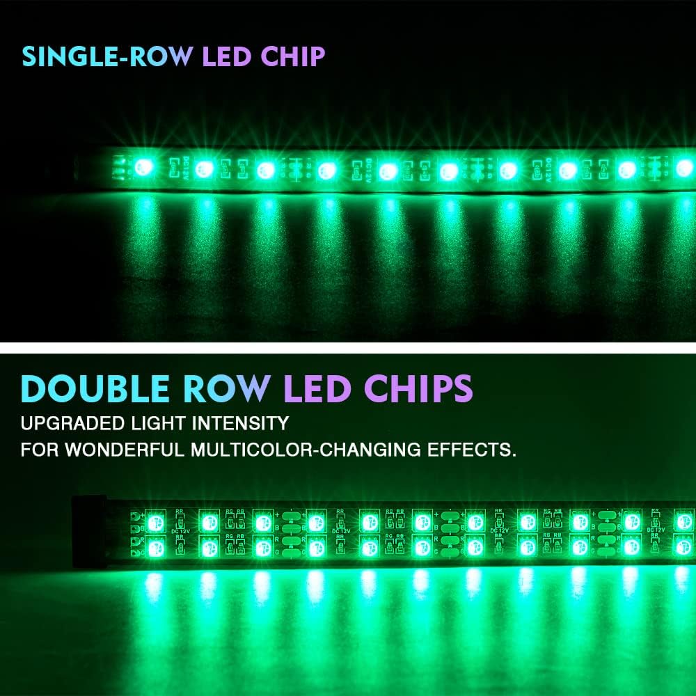 RGB LED Car Underglow Light Kit, 4 PCS, Pack of 2 M3302
