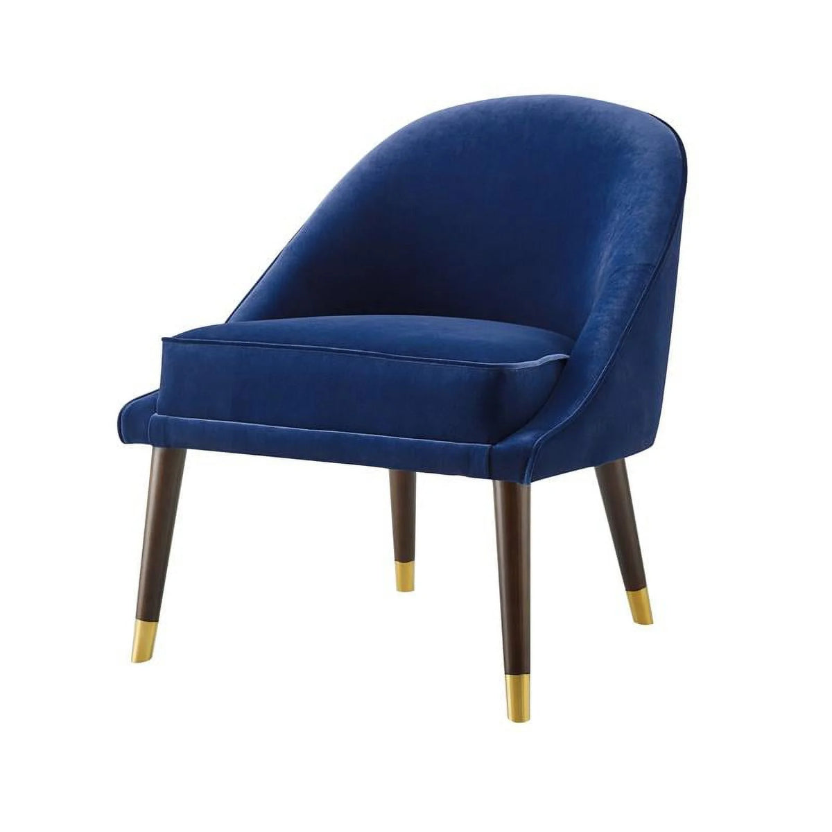 Navy Blue Velvet Accent Chair C7227