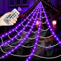 16.4Ft 220 LED Lighted Spider Web Lights with 8 Modes Waterproof Timer R405