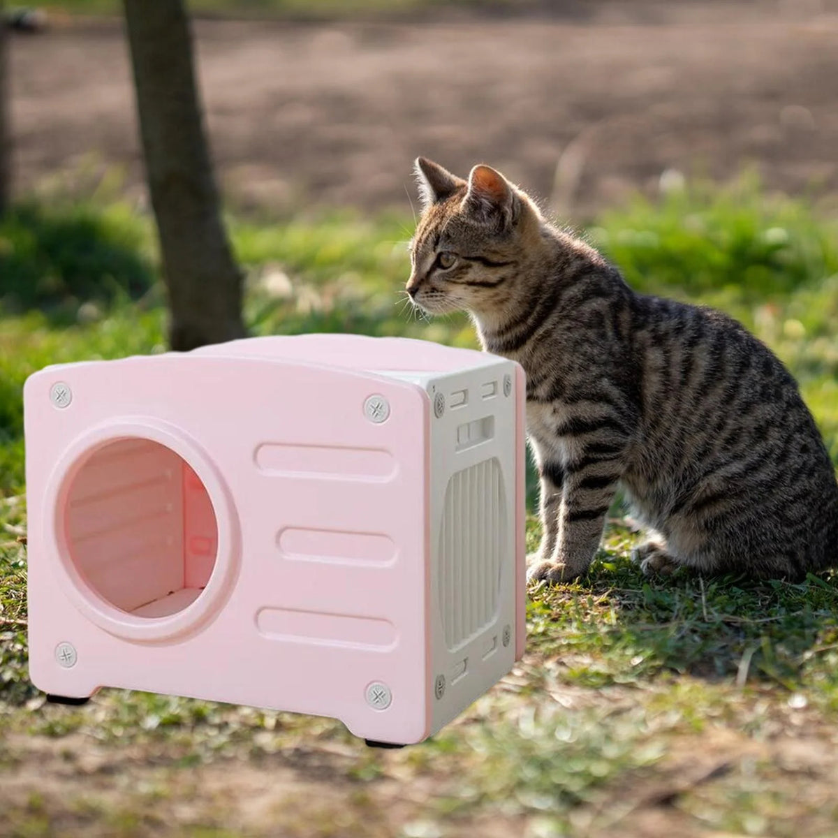Pink Portable Pet House Y462