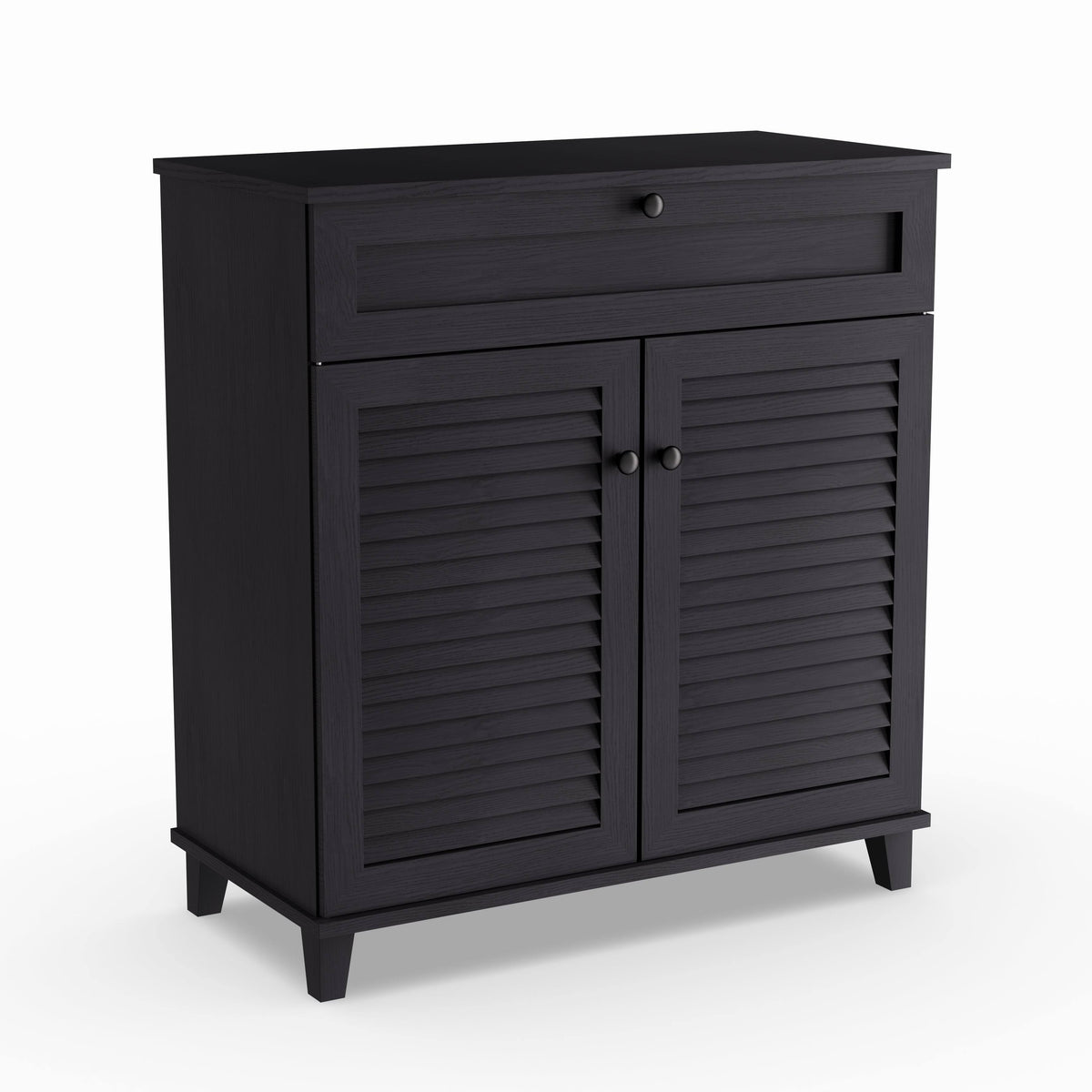 Espresso Wood Cabinet with Drawer F380502