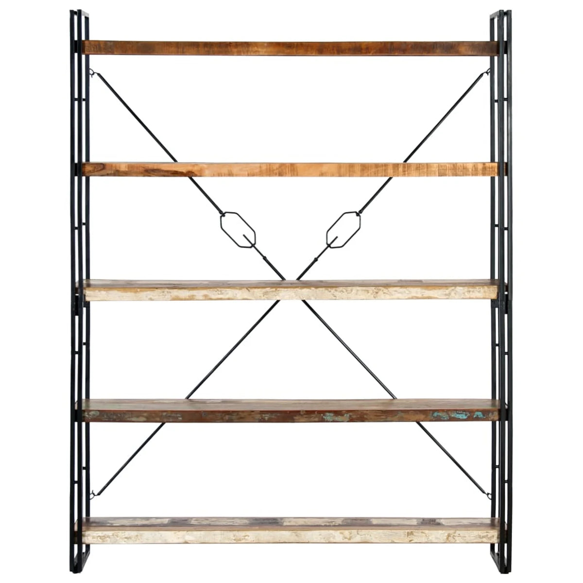 5-Tier Solid Reclaimed Wood Bookcase D416