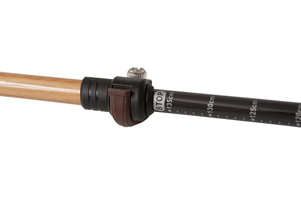 Bamboo & Carbon Fiber Walking Poles - 2 Pack - 6.8 oz Ultralight Collapsible Hiking Poles D788203