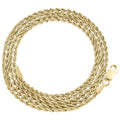 10K Yellow Gold Diamond Cut Rope Chain Necklace 16 Inches B648