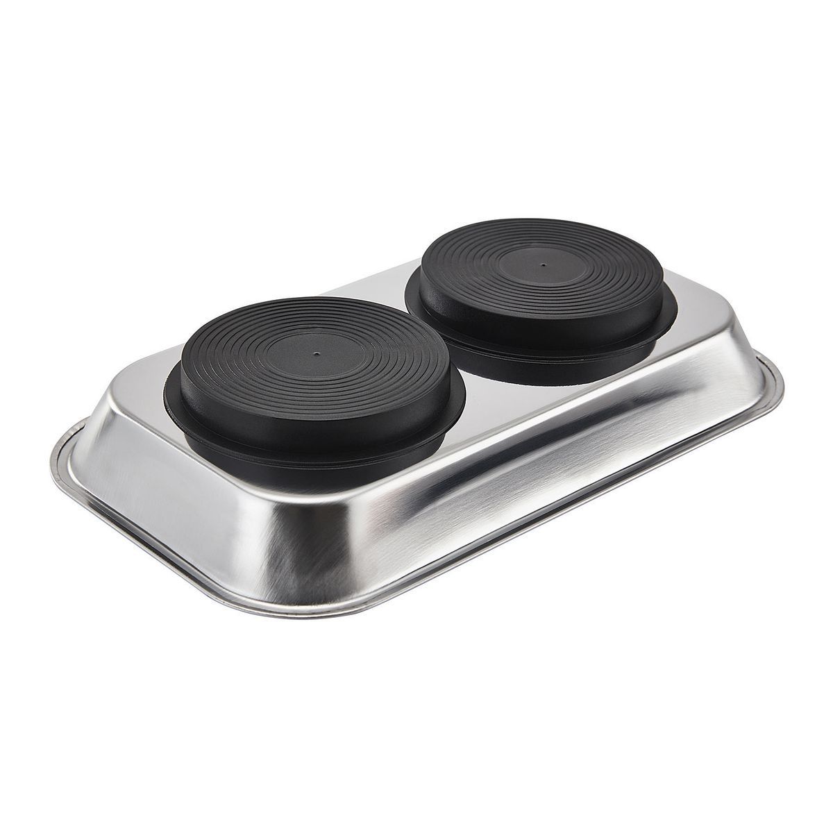 9-1/2 in. x 5-1/2 in. Magnetic Stainless Steel Parts Tray X874