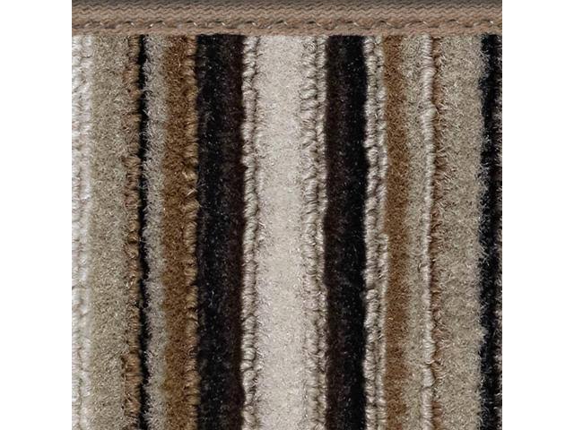 Mocha Brown Stripe Skid-Resistant Carpet Runner 10 ft. x 27 in. L8169