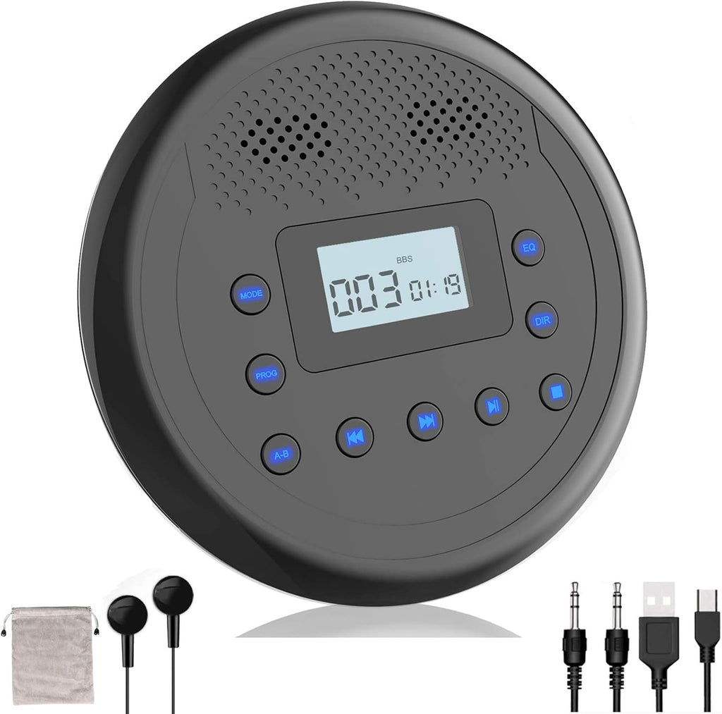 Portable CD Player with Built-in Speakers, Headphones, Pack of 2 O651