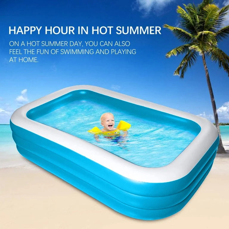 Inflatable Swimming Pool, 120" X 72" X 23" M858664