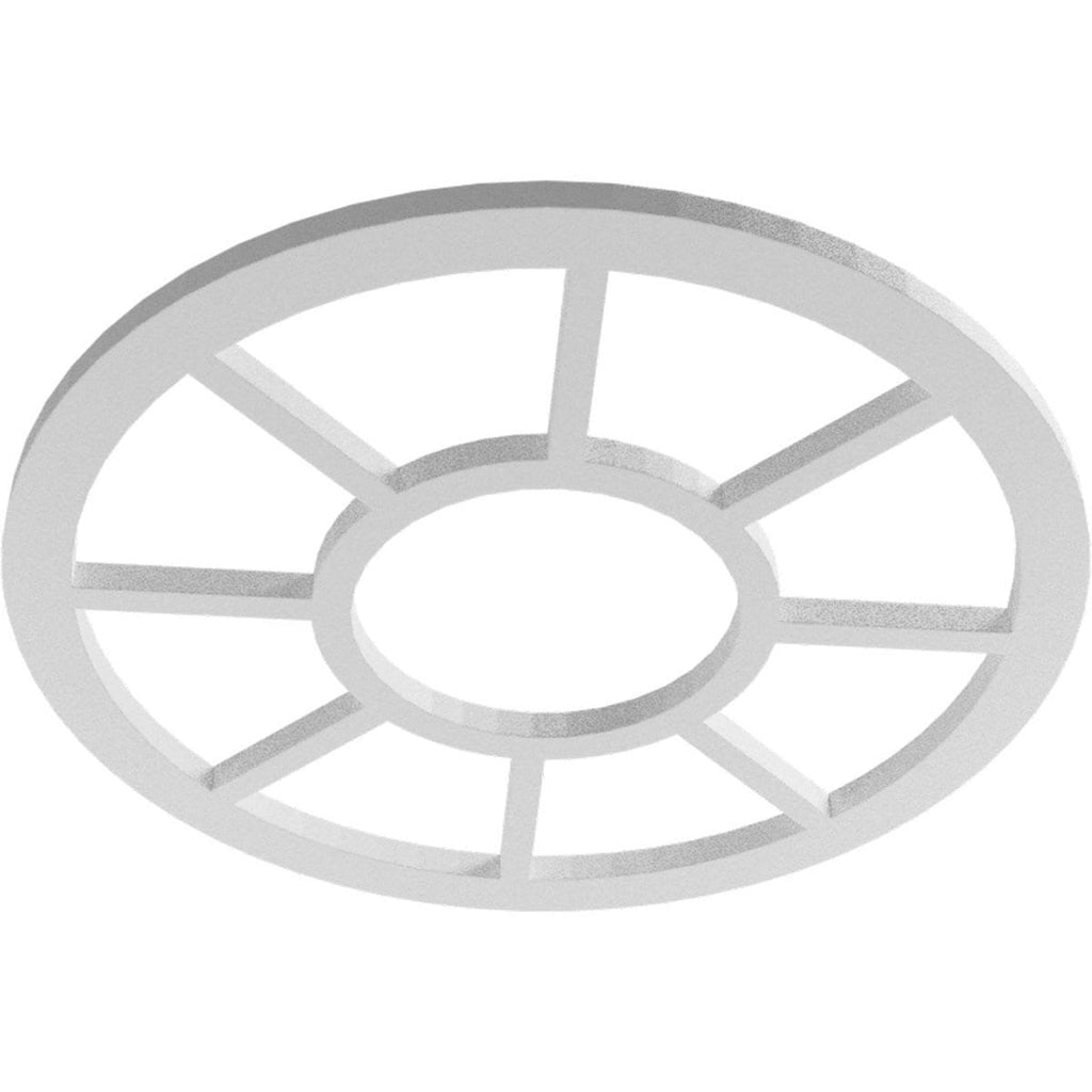 36x22OD x 13 1/8x22ID x 1x22P PVC Pierced Ceiling Medallion F392