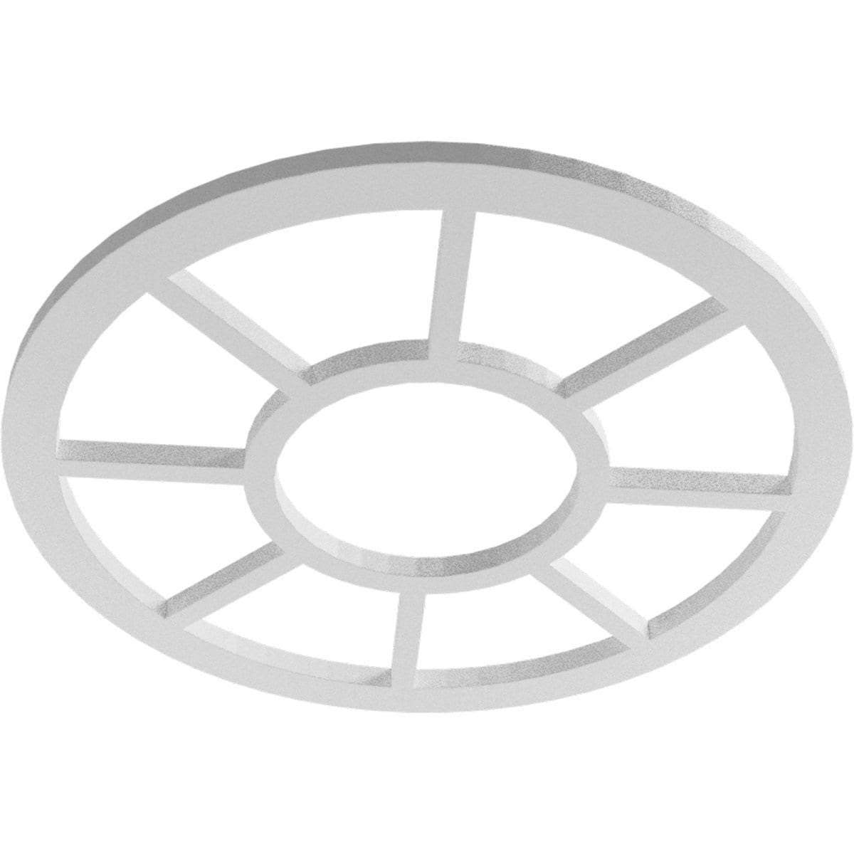 36x22OD x 13 1/8x22ID x 1x22P PVC Pierced Ceiling Medallion F392