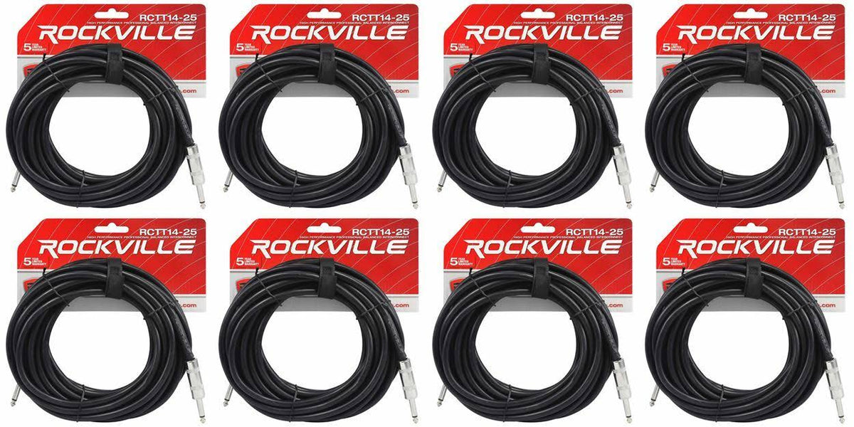 25& 14 AWG 1/4x22 TS to 1/4x22 TS Pro Speaker Cable W351928