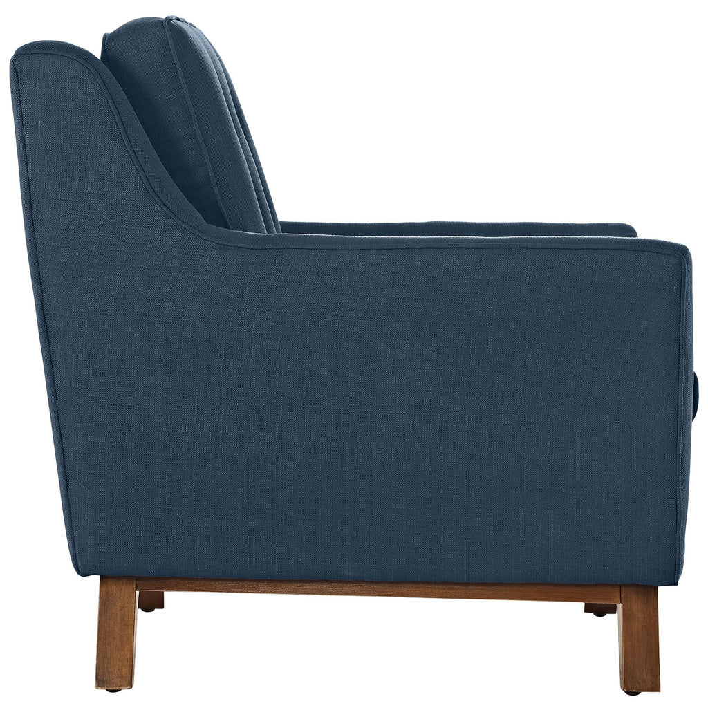 Navy Blue Fabric Sofa Set E4614